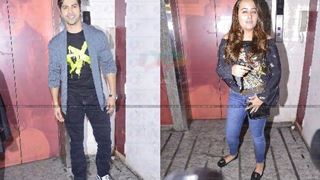 Ahem! Varun Dhawan's GIRLFRIEND spotted at the premiere of 'BKD'!