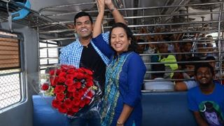 Siddharth Jadhav SURPRISES wife Trupti Jadhav in a local train!