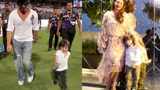 Little AbRam at his stylish best as he poses with Mom-Dad Gauri- SRK Thumbnail