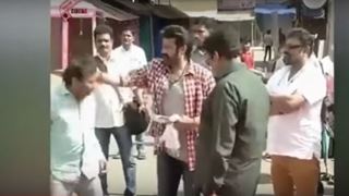 Video of actor Balakrishna slapping assistant goes viral thumbnail