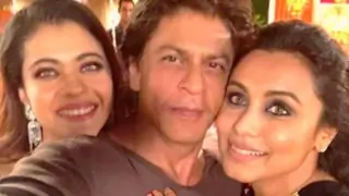 SRK, Kajol, Rani Mukerji's selfie moment Thumbnail