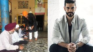 Keeping stardom aside, Angad Bedi gave it all for the Almighty!