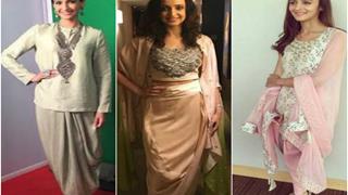 #Stylebuzz: Darling Divas Slaying The Dhoti Drape Silhouette