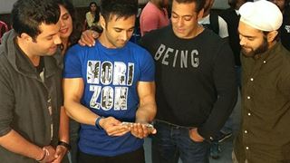 Salman Khan's SURPRISE VISIT to Fukrey Team