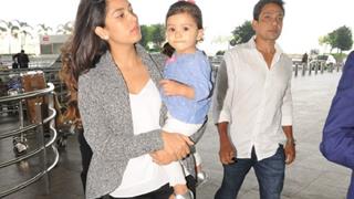 Misha Kapoor SPOTTED with Mommy Mira Kapoor Leaving for her Vacation