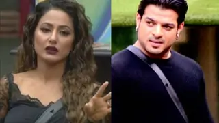 #BB11: Hina Khan SNAPS back at Karan Patel on Weekend Ka Vaar! Thumbnail