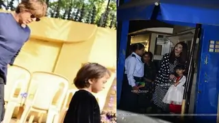 Images: Shahrukh Khan, Aishwarya attend their kids annual day function Thumbnail