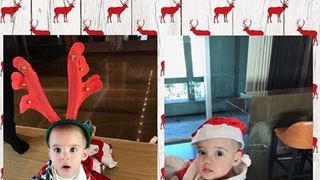 View Pic: Karan's adorable twins Roohi - Yash are a Christmas Delight Thumbnail