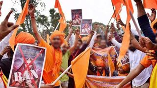 Karni Sena protests outside CBFC office in Mumbai thumbnail