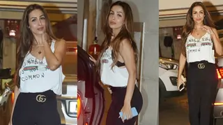 Here's How Malaika Arora Took This Basic Tee From Party To Casual