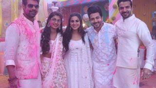 #CheckItOut: Pictures from 'Kumkum Bhagya' and 'Kundali Bhagya's' Holi Celebration