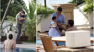 Photos: It's Pool time for cousins Taimur Ali Khan & Inaaya Naumi