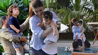 Inaaya wants to CHILL in the Pool with Dad but Mom says NO:Video Below