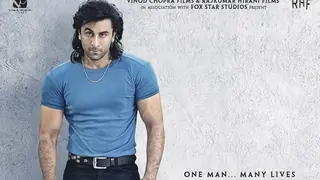Ranbir Kapoor holds Sanju's iconic frame from the 90's in this poster! Thumbnail