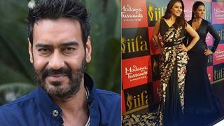 Husband Ajay Devgn has the humorous REACTION to Kajol's wax statue!