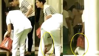 Taimur ROUGHLY HANDLED by Nanny in presence of Kareena?Watch the Video