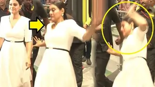 Video: An Embarrassing Moment for Kajol as she trips & falls in a  Thumbnail