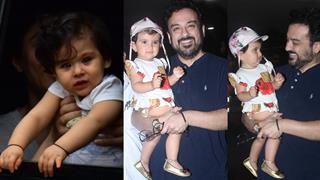 Inaaya with Mom Soha-Medina with Dad Adnan:Are all SMILES for the Papz