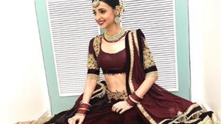 #Stylebuzz: Sanaya Irani Wows in a lehenga - choli for celebrations on Star Plus