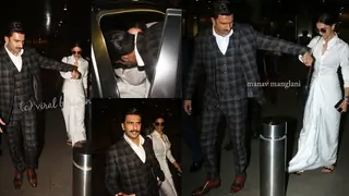Ranveer- Deepika make a CLASSY ENTRY at the Airport: Video Below Thumbnail