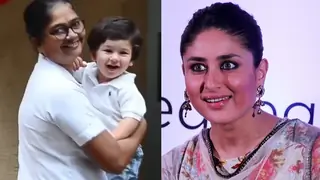 Kareena was SURPRISED to see Taimur SPEAKING to the Media: Video Below Thumbnail