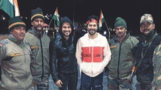 Varun spends time with INDIAN JAWANS at Kargil War Memorial