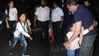 HEARTWARMING moment as Sanjay Dutt REUNITED with his Kids: Pics Below Thumbnail