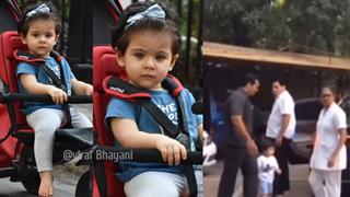 Taimur captured SECRETLY by fans, Sis Inaaya is all SMILES for papz