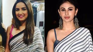 #Stylebzz: Mouni Roy Or Jasmin Bhasin, Who Slays The Striped Sari Better?