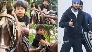 Taimur RIDES the Horse like a PRINCE while Mamu Ranbir PLAYS Football thumbnail