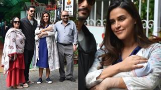 FIRST GLIMPSE: Neha Discharged from Hospital, takes baby Mehr HOME