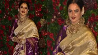 DeepVeer Reception: Rekha's little dance for the media made us go awww Thumbnail