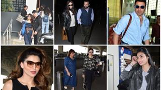 B-town Celebs are EXCITED as they leave for their New Year destination