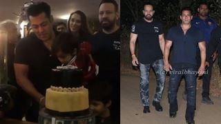 Salman Khan Cuts Cake with Ahil- Iulia SINGING B'day Song: VIDEO