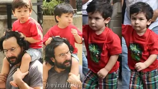 Taimur TRICKS the Media then LAUGHS OFF with his Nanny:CUTE Video-Pics Thumbnail