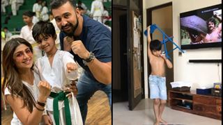 VIDEO: Shilpa Shetty's son MIMICS Prabhas from 'Baahubali'