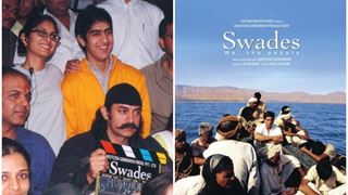 When Aamir was snapped on sets of Swades but SRK seems to be missing!