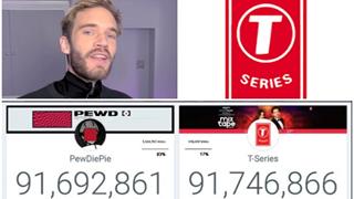 T-Series bags No. 1 YouTube channel spot