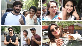 B-Town Celebs fulfill their DUTY as Indian Citizen, cast vote ALONG with their families; PICS INSIDE Thumbnail