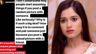 Jannat Zubair Rahmani condemns netizens for linking her up with Tik Tok star Faisu!