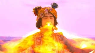 Krishn to swallow Munjavan's forest fire created by demon Shakhchoor Thumbnail
