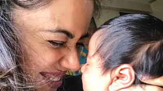 Sameera Reddy Cuddling her Newborn is the Cutest thing you'll see on net today Thumbnail