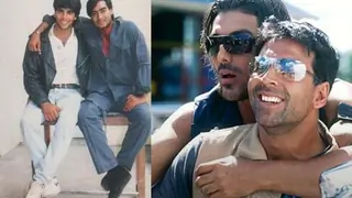 John Abraham and Ajay Devgn wish Buddy Akshay Kumar on his birthday! Share Unseen Photos Thumbnail