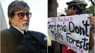 Amitabh Bachchan faces protest from Aarey Activists outside Jalsa