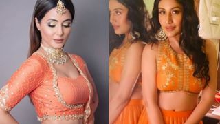 Hina Khan Or Surbhi Chandna, Whose Orange Lehenga Is Giving You Diwali Stylespiration?