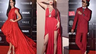 Bollywood stars set the Vogue red carpet on fire with their blazing attires
