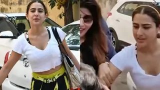 Fan attempts to Kiss Sara Ali Khan after Pilates class! Video Below Thumbnail