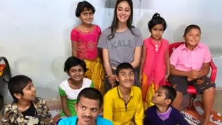 Ananya Proves she's not just another Star-Kid; Spends time with  differently-abled Kids!  Thumbnail