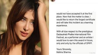 Mahira Sharma Opens Up on Deleted Post of 'Apology For Dadadaheb Certificate'