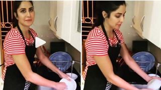 Katrina Kaif's inspiring dish washing tutorial will make you head to the kitchen right away!!